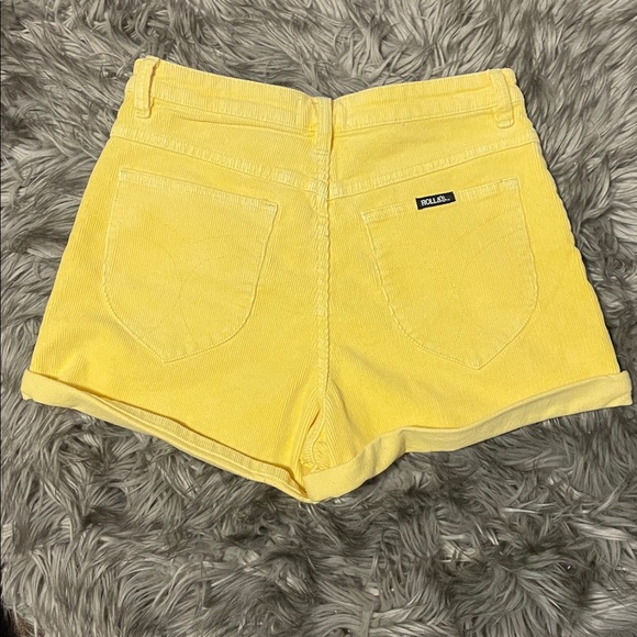 ROLLA'S High Waist Yellow Women's Shorts - Picture 2 of 7